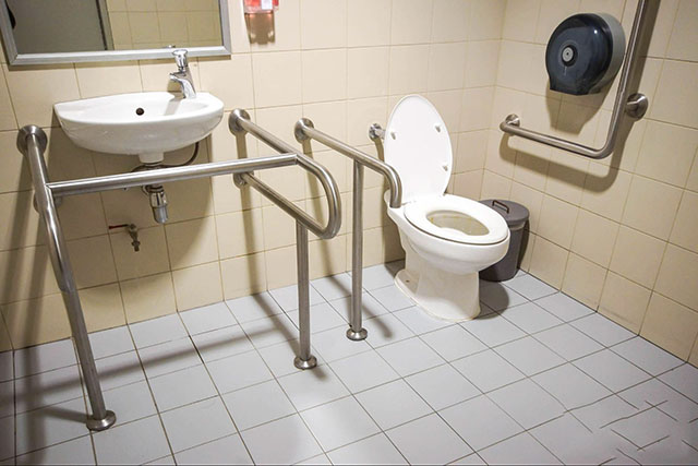 Tiêu chuẩn tay vịn nhà vệ sinh cho người khuyết tật
